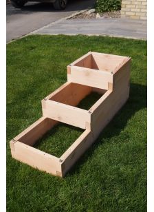 carré fantastik - TRYPTIK, carré potager écoresponsable 3 niveaux, en bois. Fabriqué en France.