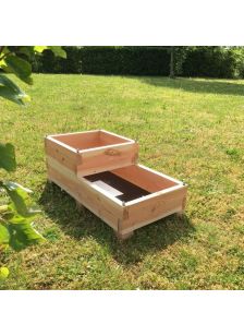 Carré Fantastik - ECOTWINIK - Carré Potager Écoresponsable En Bois Pour Terrasse . 2 Niveaux. Fabriqué En France.